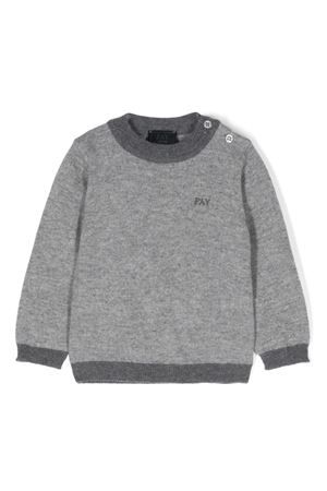 maglione in lana grigio FAY KIDS | FV9530W0041809GR